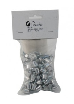 Tacchetti calcio alluminio 14 mm 100 pz