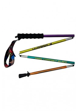 Joluvi coppia Bastoncini da Trekking Trail Compact Multicolor
